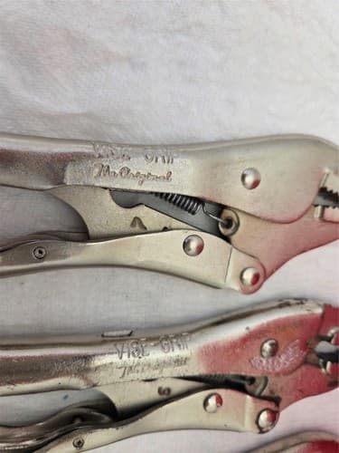 Lot of 8 Vise‑Grip & USATCO Kwik-Loc & Locking Pliers Lot-1355 - Thumbnail 5