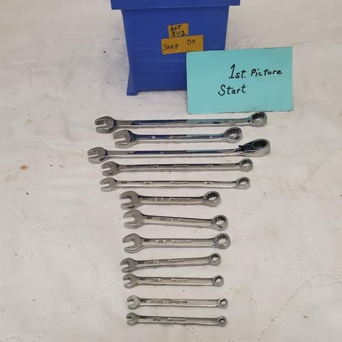 Lot of 12 Assorted Snap-On Combination Wrenches LOT 342 - Image 1