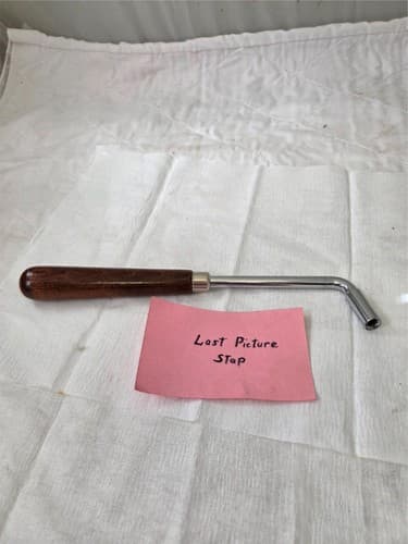 Vintage Antique Angled End w/ Star-Shaped Socket Piano Tuning Hammer - Thumbnail 5