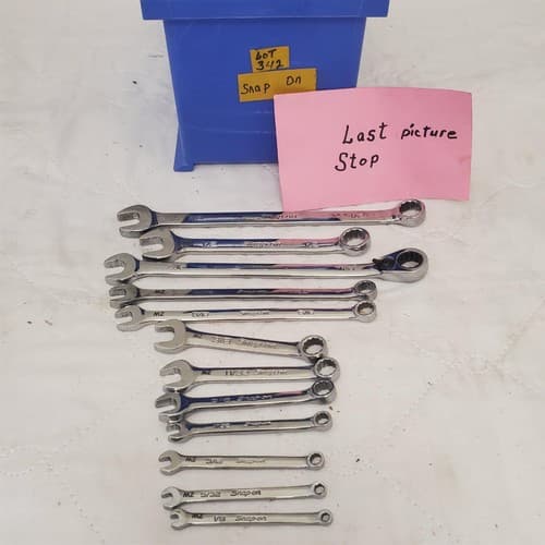 Lot of 12 Assorted Snap-On Combination Wrenches LOT 342 - Thumbnail 8