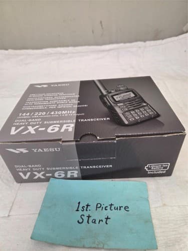 Yaesu VX‑6R Dual‑Band Submersible Transceiver w/ Antennas Charger Case Manual - Thumbnail 2