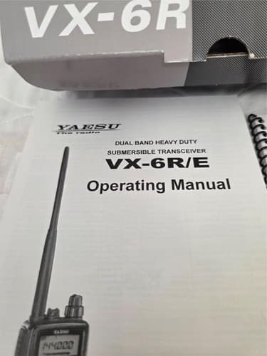 Yaesu VX‑6R Dual‑Band Submersible Transceiver w/ Antennas Charger Case Manual - Thumbnail 13