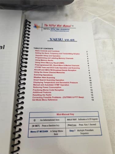 Yaesu VX‑6R Dual‑Band Submersible Transceiver w/ Antennas Charger Case Manual - Thumbnail 14