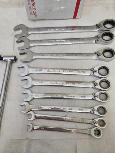 Lot of 18 Blackhawk Armstrong Ratcheting Wrenche Single OpenEnd Spanner LOT-1197 - Thumbnail 7