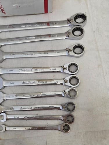 Lot of 18 Blackhawk Armstrong Ratcheting Wrenche Single OpenEnd Spanner LOT-1197 - Thumbnail 9