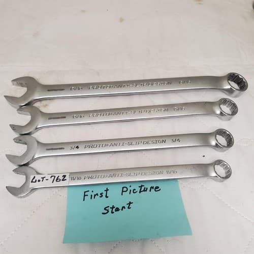Lot of 4 Proto Anti-Slip Design Combination Wrench LOT-762 - Image 1