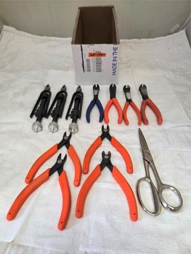Lot of 12 Xuron Wiss Blue Point Pliers Wire Cutters & Specialty Tools LOT-1431 - Image 1