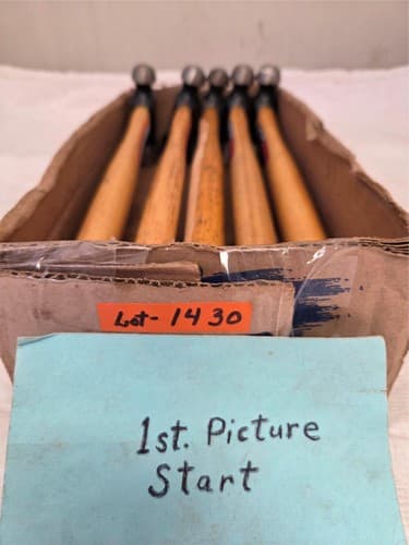 Lot of 5 Blue Point wooden handle Ball Peen Hammers LOT-1430 - Thumbnail 2
