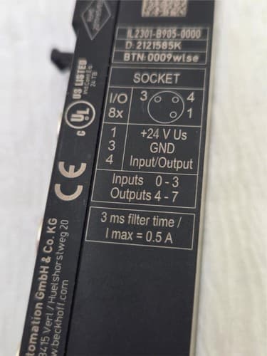Beckhoff IL2301‑B905 EtherNet/IP 24V Digital Ethernet Coupler Box - Thumbnail 8
