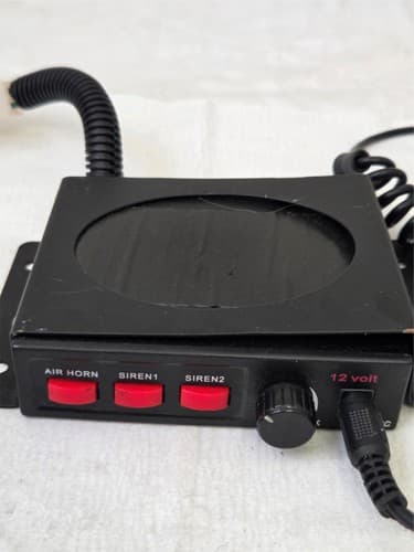 12V Vehicle Siren & PA System with Mic and Speaker - Thumbnail 5