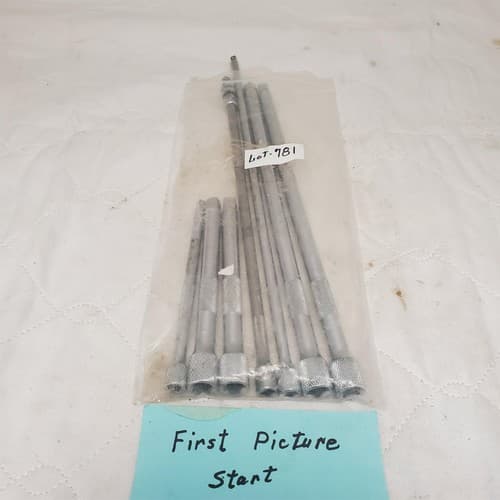 Lot of 7 Assorted Piece Knurled Extension Bar Set LOT-781 - Image 1