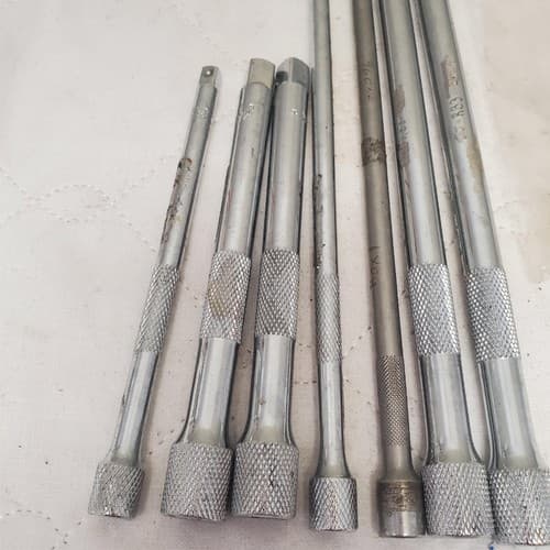 Lot of 7 Assorted Piece Knurled Extension Bar Set LOT-781 - Thumbnail 3