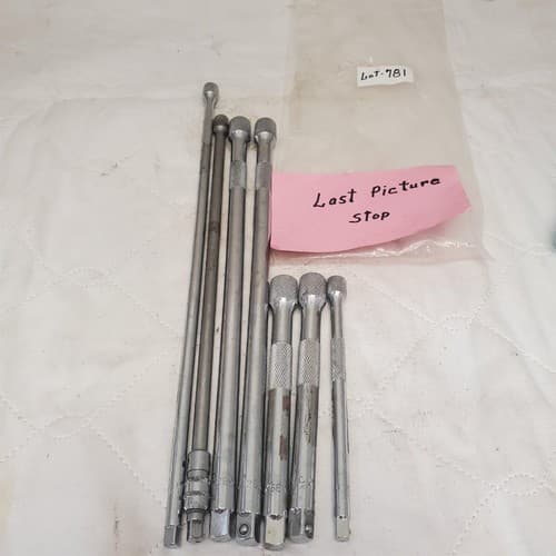 Lot of 7 Assorted Piece Knurled Extension Bar Set LOT-781 - Thumbnail 6