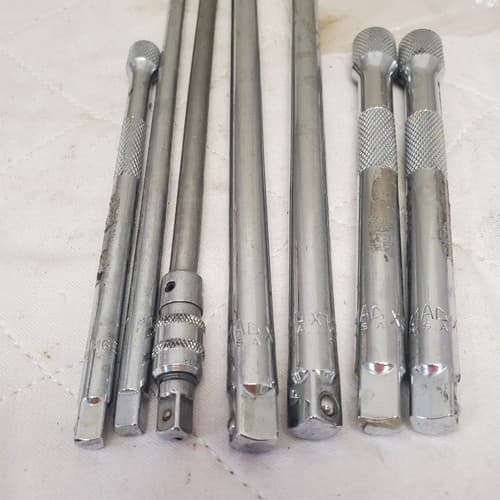 Lot of 7 Assorted Piece Knurled Extension Bar Set LOT-781 - Thumbnail 5