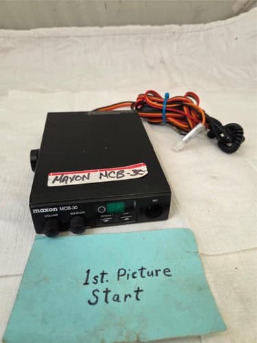 Maxon MCB‑30 CB Radio with Microphone & Wiring - Image 1