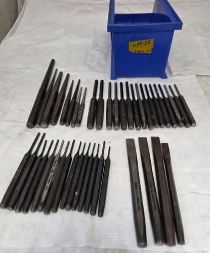 Lot of 43 Snap On assorted Punches & Chisels LOT-25 - Image 1