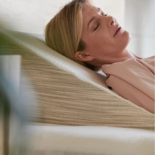 Avocado Organic Latex Wedge Pillow w Organic Cotton Wedge Natural Pillowcase - Thumbnail 3