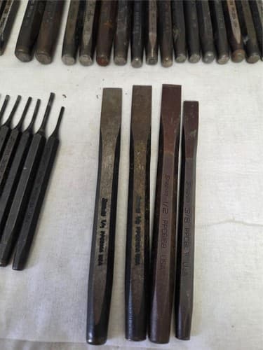 Lot of 43 Snap On assorted Punches & Chisels LOT-25 - Thumbnail 6
