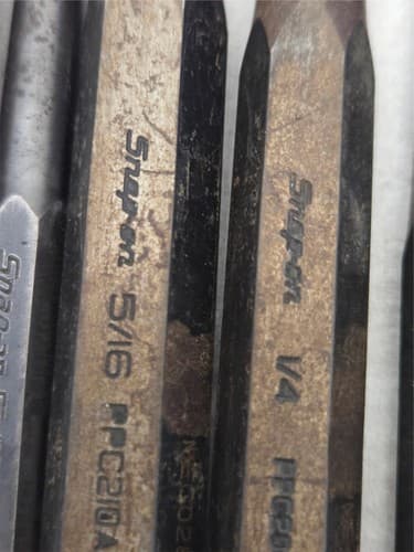 Lot of 43 Snap On assorted Punches & Chisels LOT-25 - Thumbnail 7