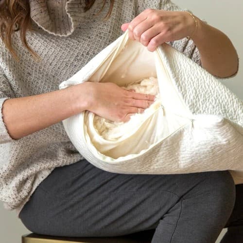 Avocado Green Pillow: Adjustable Organic Bed Pillow Multi Sizes and Shapes - Thumbnail 2