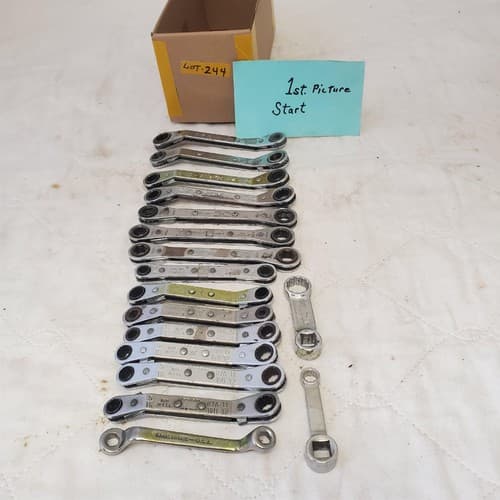 Lot of Assorted Various Offset Ratchet Box-End Wrench LOT 244 - Image 1