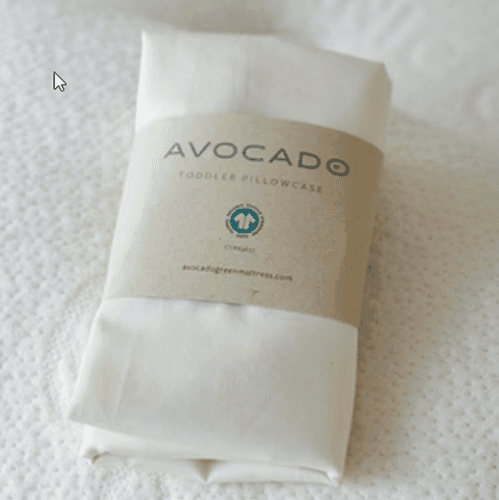 Avocado Organic Mini + Toddler Pillowcase - Natural Color $29 - Image 1
