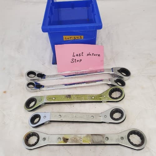 Lot of Assorted Various Offset Ratchet Box-End Wrench LOT 243 - Thumbnail 9