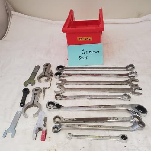 Lot of Assorted Various Offset Ratchet Box-End Wrench & Other Wrenches LOT 242 - Image 1