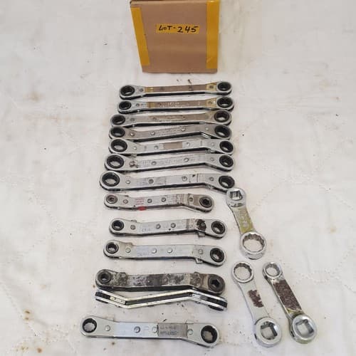Lot of Assorted Various Offset Ratchet Box-End Wrench LOT 245 - Thumbnail 2