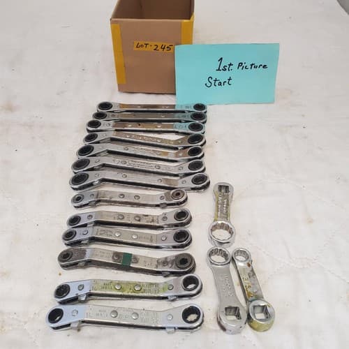 Lot of Assorted Various Offset Ratchet Box-End Wrench LOT 245 - Image 1