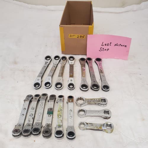 Lot of Assorted Various Offset Ratchet Box-End Wrench LOT 245 - Thumbnail 6
