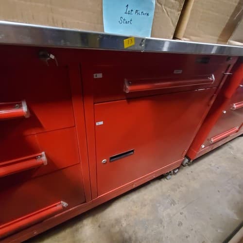 Equipto 5 Drawer Custom-Designed Red Modular Cabinet (13) - Image 1