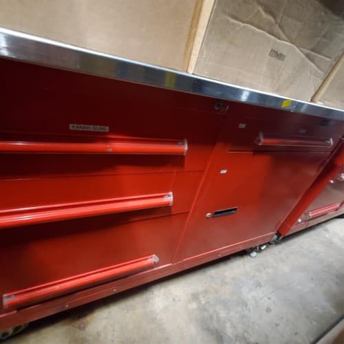 Equipto 5 Drawer Custom-Designed Red Modular Cabinet (13) - Thumbnail 4