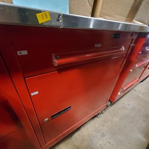 Equipto 5 Drawer Custom-Designed Red Modular Cabinet (13) - Thumbnail 2