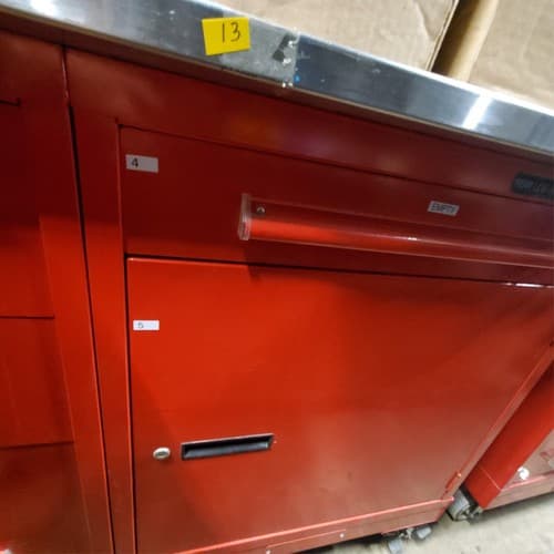 Equipto 5 Drawer Custom-Designed Red Modular Cabinet (13) - Thumbnail 6