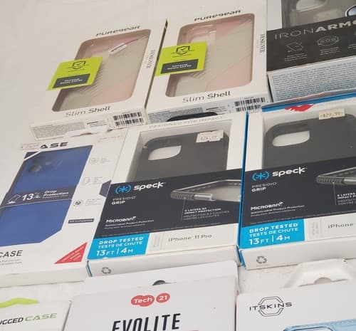 Lot of 14 Assorted Styles Smartphone Case Mixed Brands for iPhone Samsung Pixel - Thumbnail 14