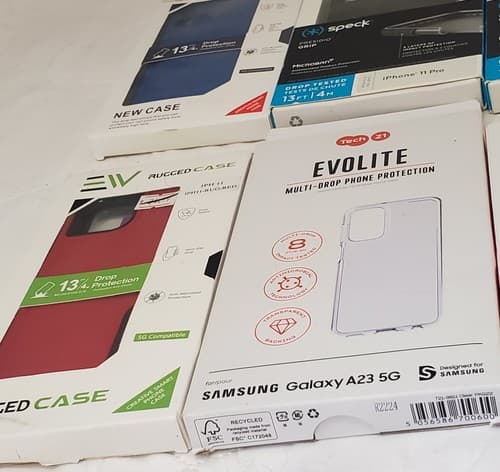 Lot of 14 Assorted Styles Smartphone Case Mixed Brands for iPhone Samsung Pixel - Thumbnail 16