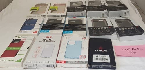 Lot of 14 Assorted Styles Smartphone Case Mixed Brands for iPhone Samsung Pixel - Thumbnail 21