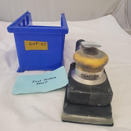 Clayton Pneumatic Jitterbug Random Orbit Air Palm Sander LOT-67 - Image 1