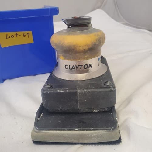 Clayton Pneumatic Jitterbug Random Orbit Air Palm Sander LOT-67 - Thumbnail 6