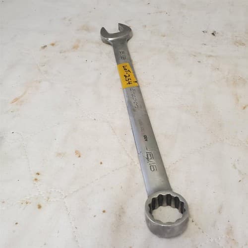 Snap-on Tools USA 15/16" 12-Point SAE Flank Drive Combination Wrench LOT 254 - Thumbnail 3