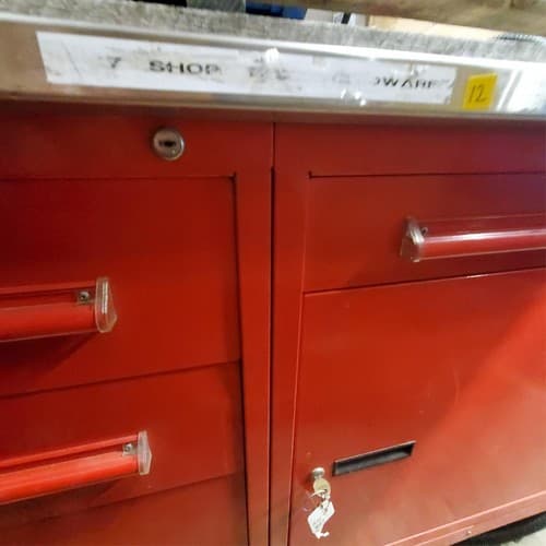 Equipto 5 Drawer Custom-Designed Red Modular Cabinet (12) - Thumbnail 4