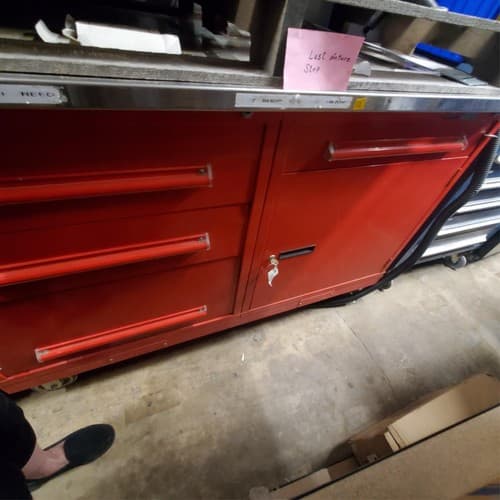 Equipto 5 Drawer Custom-Designed Red Modular Cabinet (12) - Thumbnail 7