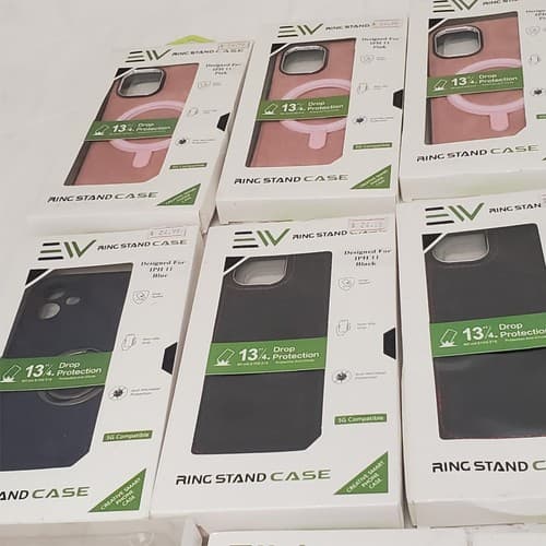 Lot15 EV Clear & Ring Stand Smartphone Cases Assorted Designs for iPhone/Android - Thumbnail 5