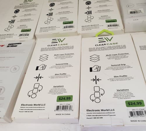 Lot15 EV Clear & Ring Stand Smartphone Cases Assorted Designs for iPhone/Android - Thumbnail 12