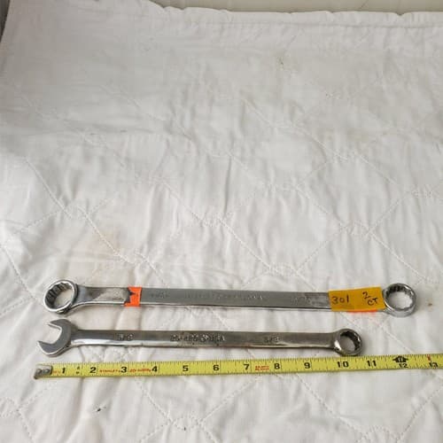 Set of 2 ARMSTRONG/PROTO Double-Ended Ring & Combination Wrench Tool LOT 301 - Thumbnail 6