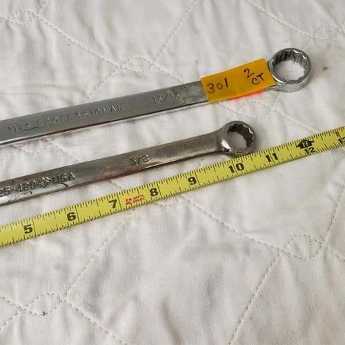 Set of 2 ARMSTRONG/PROTO Double-Ended Ring & Combination Wrench Tool LOT 301 - Thumbnail 5