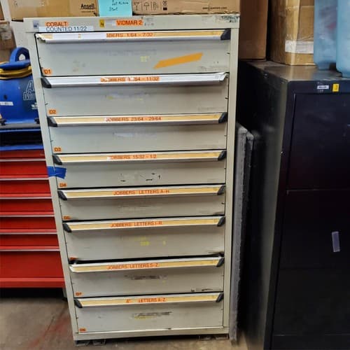STANLEY VIDMAR 8 Drawer Tool Box Cabinet (3) - Image 1