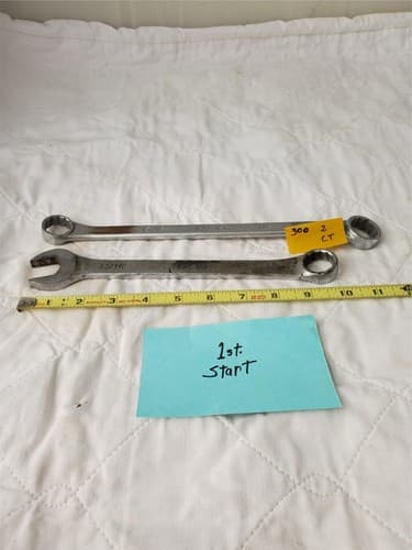 Set of 2 KAL USA Double-Ended Ring Wrench & Combination Wrench Tool LOT 300 - Image 1