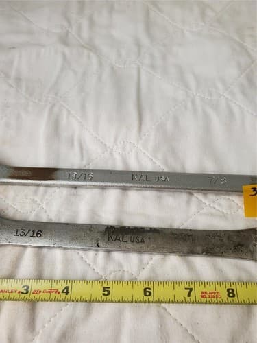 Set of 2 KAL USA Double-Ended Ring Wrench & Combination Wrench Tool LOT 300 - Thumbnail 3